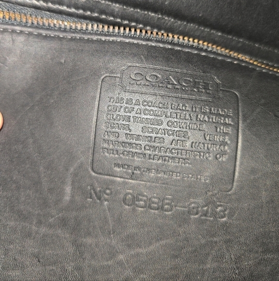 COACH VINTAGE BLACK BRIEFCASE - Picture 7 of 9